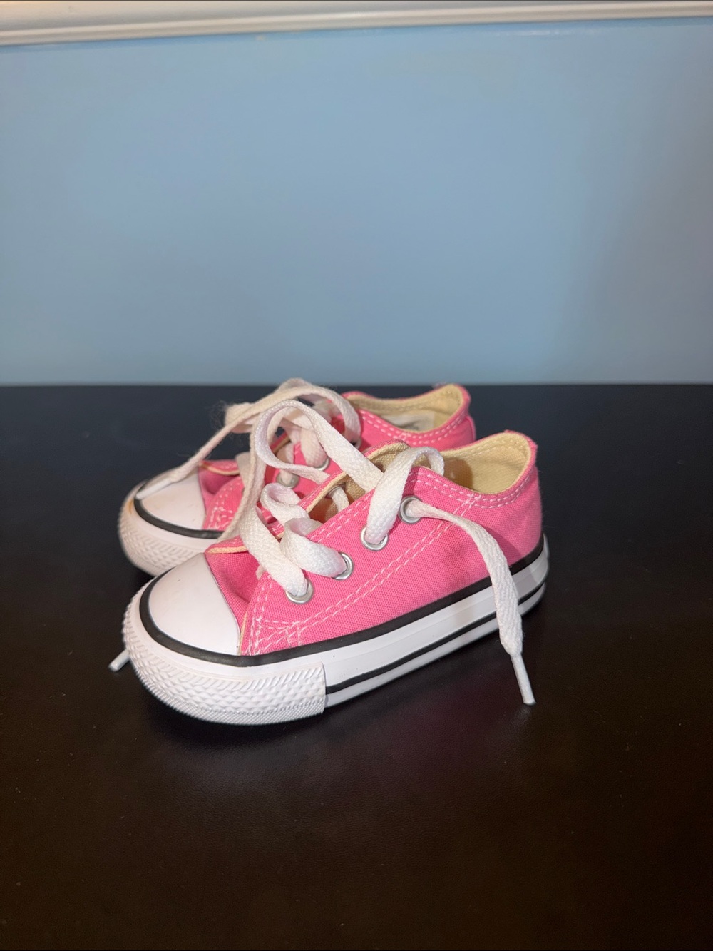 Kids Pink Converse  Lace-Up Sneakers